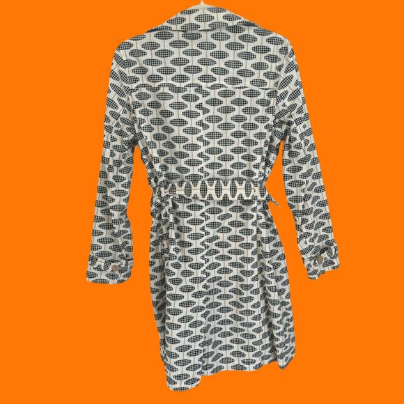 00's vintage printed trench y2k coat jacket SMALL gap - Picture 7 of 8